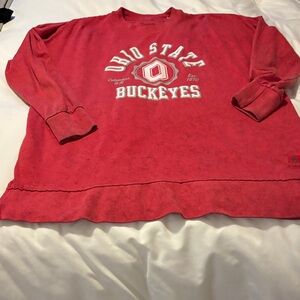 Pressbox Red Ohio State Buckeyes Sweatshirt